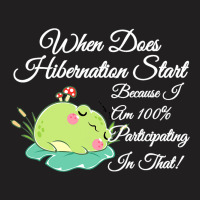 Sleeping Frog Toad When Hibernation Start 100 Part T-shirt | Artistshot