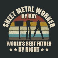 Sheet Metal Worker Dad Sheets Metalworking Women's Triblend Scoop T-shirt | Artistshot