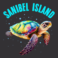 Sanibel Isaland Vacation 2sea Turtle Matching Fami Vintage Hoodie And Short Set | Artistshot