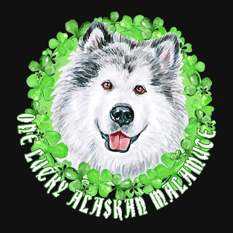 St Patricks Day Gift T  Shirt One Lucky Alaskan Malamute Funny St. Pat Baby Bibs | Artistshot