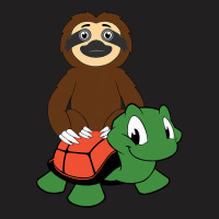 Sloth Riding Turtle Funny Animal Lover Costume T-shirt | Artistshot