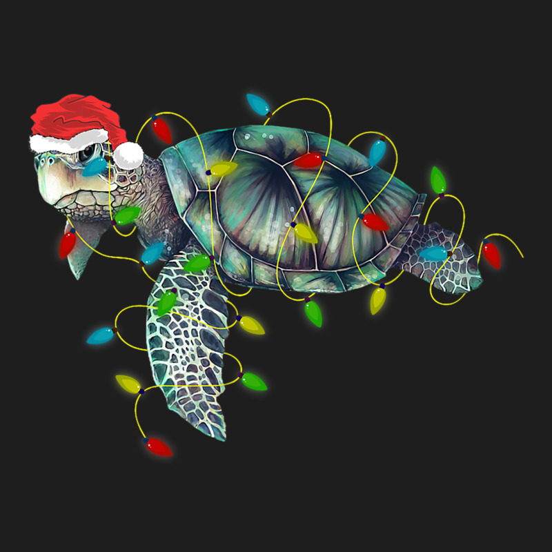 Sea Turtle Santa Gifts Christmas Pajamas Family Fu Classic T-shirt by AdleeDerr | Artistshot