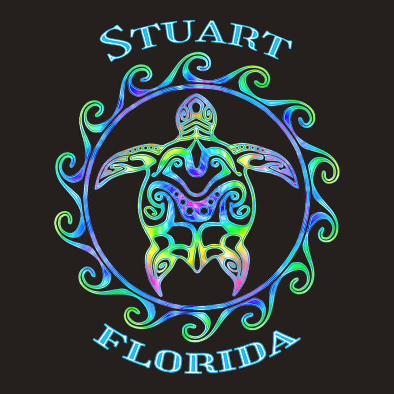 Stuart Florida Vacation Colorful Turtle Tank Top | Artistshot