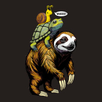 Sloth Turtle Snail Piggyback Slow Animal Speed Rac Tank Top | Artistshot