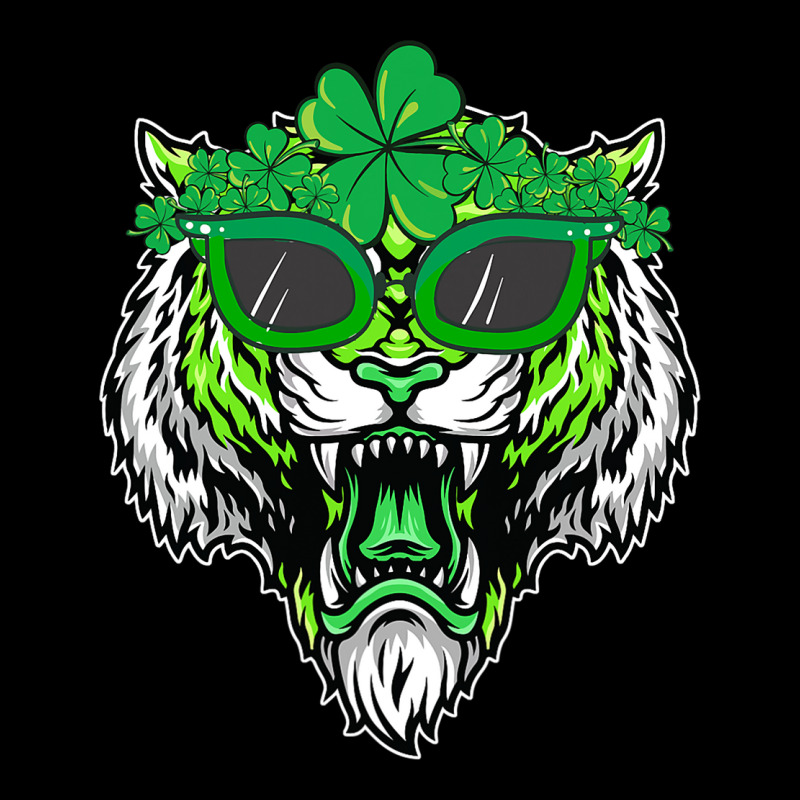 St. Patricks Day Tiger Cute Face Sunglasses Shamro Unisex Jogger | Artistshot