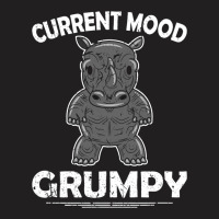 Rhino Men Women Current Mood Grumpy T-shirt | Artistshot