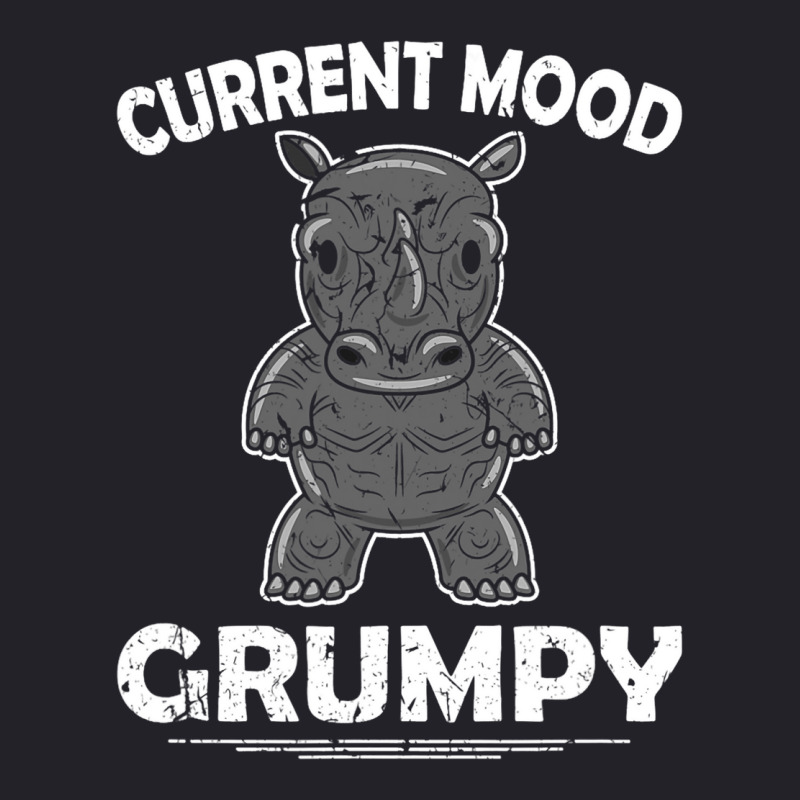 Rhino Men Women Current Mood Grumpy Unisex Sherpa-lined Denim Jacket | Artistshot