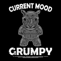 Rhino Men Women Current Mood Grumpy V-neck Tee | Artistshot