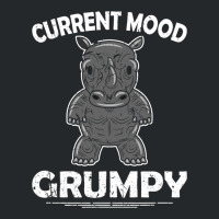 Rhino Men Women Current Mood Grumpy Crewneck Sweatshirt | Artistshot