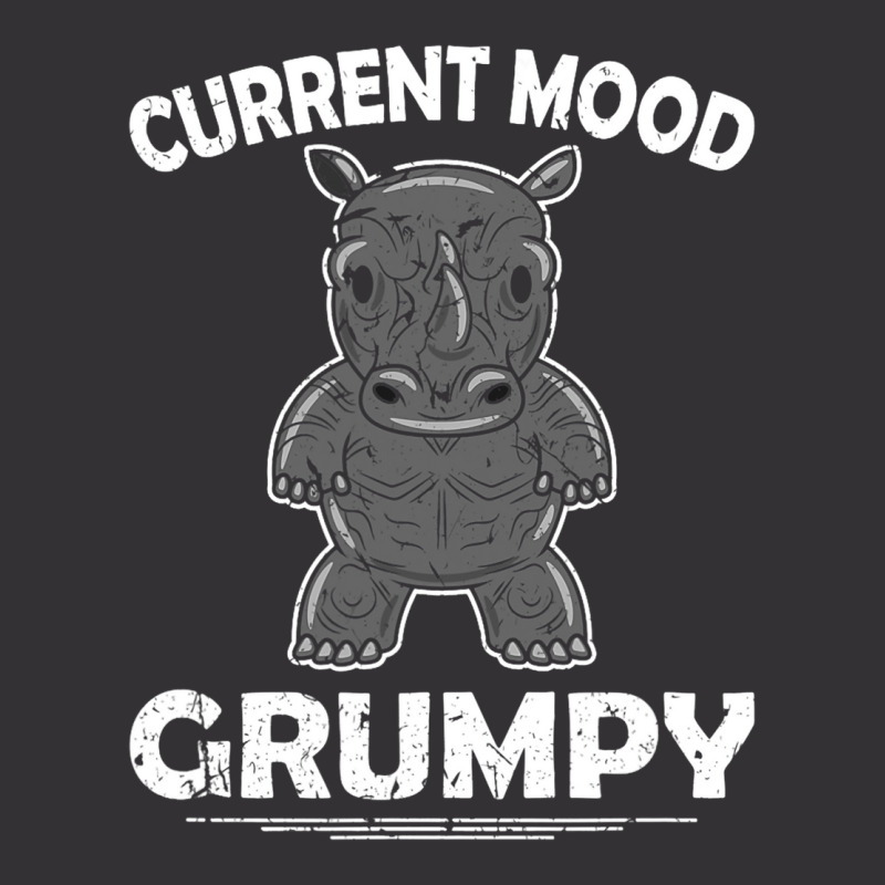 Rhino Men Women Current Mood Grumpy Vintage Short | Artistshot