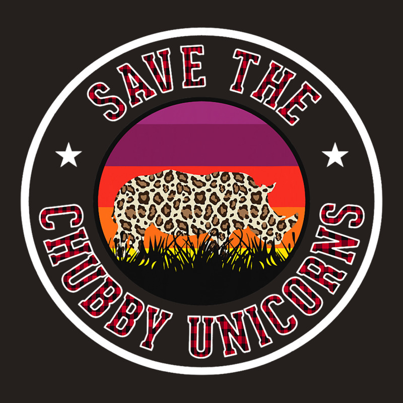 Save The Chubby Unicorns Rhino Leopard Print Buffa Tank Top | Artistshot