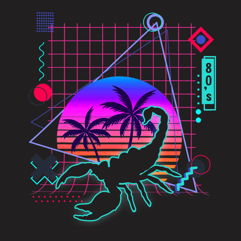 Scorpion Aesthetic Vaporwave 80s Style Arachnid Lo T-shirt | Artistshot