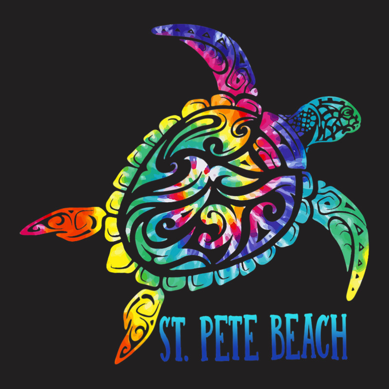 St. Pete Beach Florida Tie Dye Sea Turtle Summer V T-shirt | Artistshot