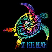 St. Pete Beach Florida Tie Dye Sea Turtle Summer V Cropped Hoodie | Artistshot