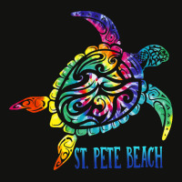 St. Pete Beach Florida Tie Dye Sea Turtle Summer V Scorecard Crop Tee | Artistshot