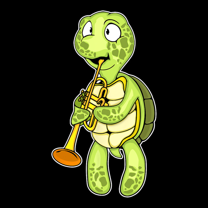 Sea Turtle Trumpet Player Kids Music Orchestra Tru Adjustable Cap by Happinessit | Artistshot