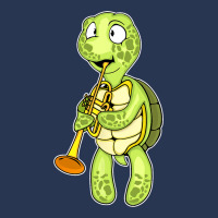 Sea Turtle Trumpet Player Kids Music Orchestra Tru Men Denim Jacket | Artistshot