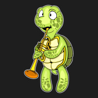 Sea Turtle Trumpet Player Kids Music Orchestra Tru Classic T-shirt | Artistshot