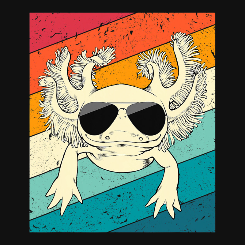 Retro Vintage Axolotl With Sunglasses Animal Lover Graphic T-shirt | Artistshot