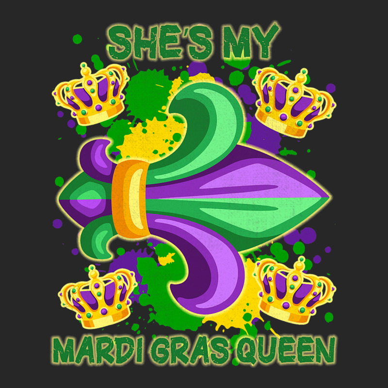 Shes My Mardi Gras Queen Paint Splatter Couples Ma Men's T-shirt Pajama Set | Artistshot