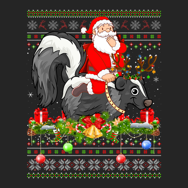 Skunk Lover Ugly Santa Riding Skunk Christmas Unisex Hoodie | Artistshot