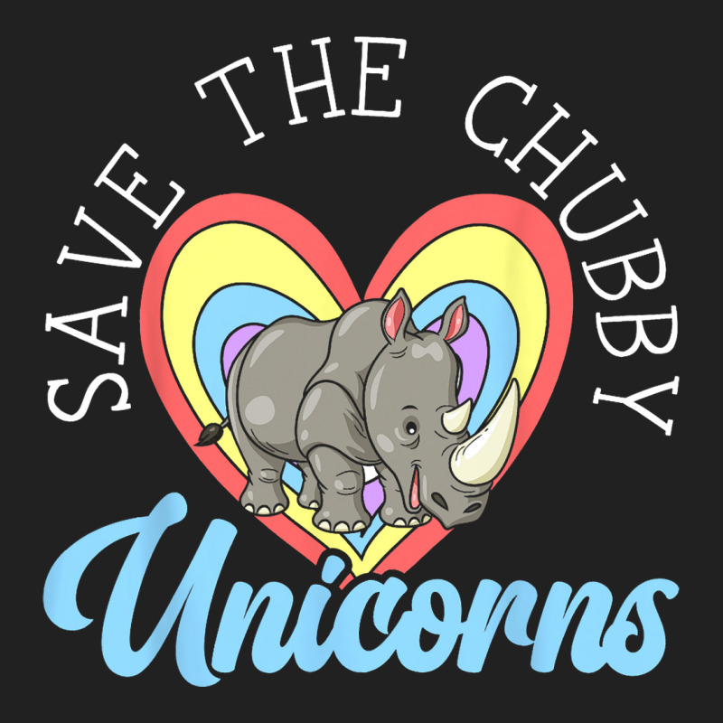 Save The Chubby Unicorns Rhinocerus Wildlife Anima Basic T-shirt | Artistshot