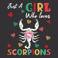 Scorpion Animal Lover Tee Just A Girl Who Loves Sc Vintage Hoodie | Artistshot