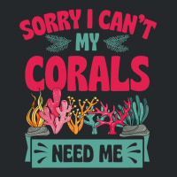 Sorry I Cant Corals Need Me Funny Acropora Stag Co Crewneck Sweatshirt | Artistshot