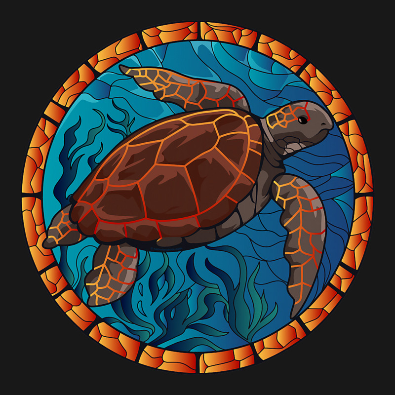 Stained Glass Art Sea Turtle Colorful Glasswork De Flannel Shirt | Artistshot