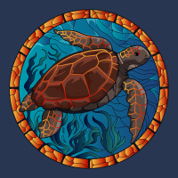 Stained Glass Art Sea Turtle Colorful Glasswork De Men Denim Jacket | Artistshot