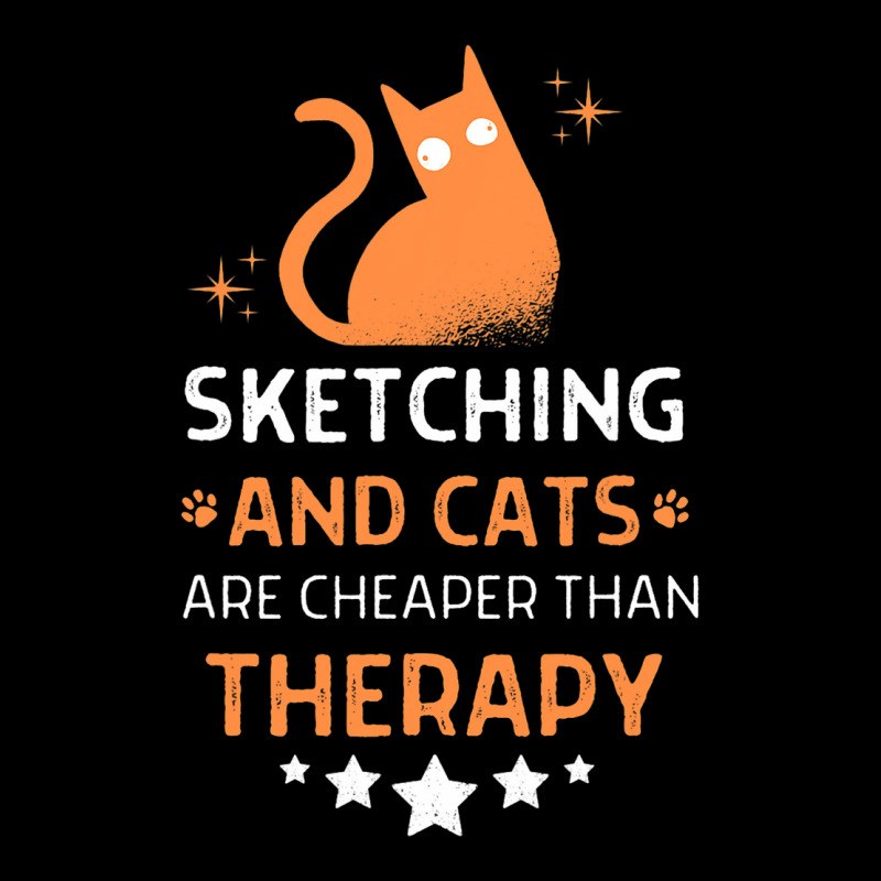 Sketching And Cats Are Cheaper Than A Therapy Men  Men's Long Sleeve Pajama Set | Artistshot