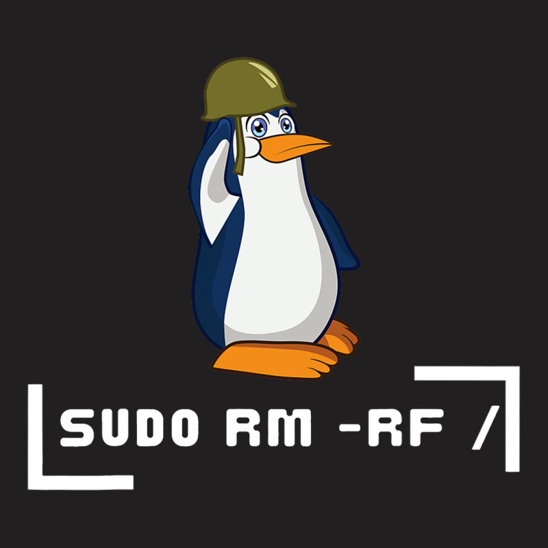 Sudo Rm Rf Penguin Soldier Computer Scientist It G T-shirt | Artistshot