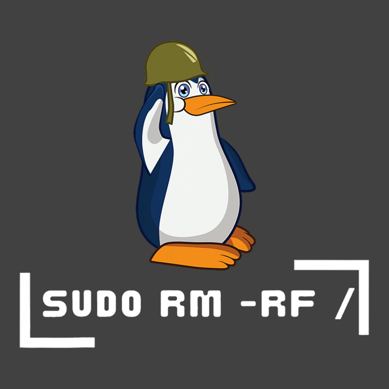 Sudo Rm Rf Penguin Soldier Computer Scientist It G Vintage T-shirt | Artistshot