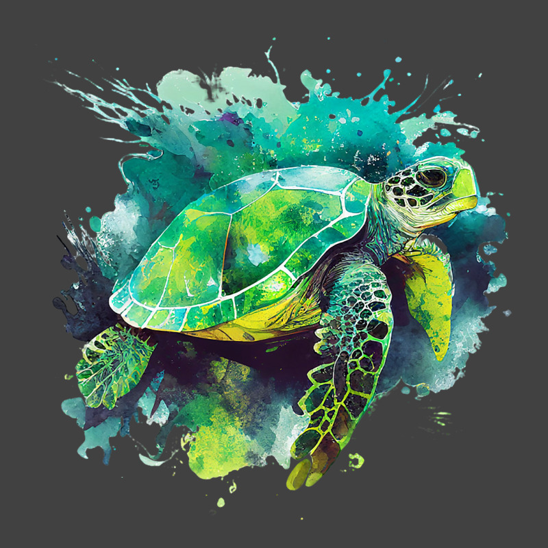 Sea Turtle Watercolor Art Shirt Pop Art Turtle Tee Vintage T-Shirt by Vibrantora | Artistshot