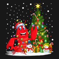 Santa Lobster Fish Xmas Tree Lighting Lobster Chri Flannel Shirt | Artistshot