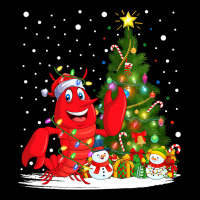 Santa Lobster Fish Xmas Tree Lighting Lobster Chri Pocket T-shirt | Artistshot