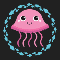 Small Cute Jellyfish In Fish Circle Basic T-shirt | Artistshot