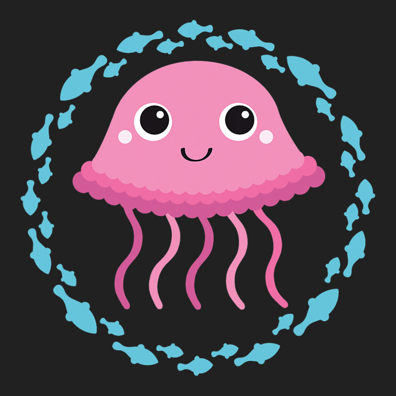 Small Cute Jellyfish In Fish Circle Basic T-shirt | Artistshot