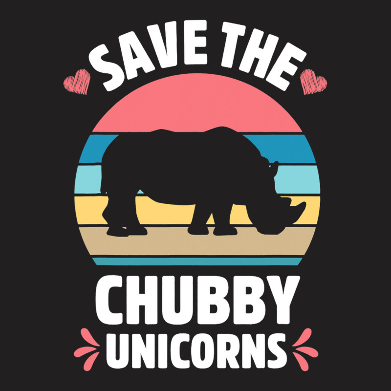 Save The Chubby Unicorns Vintage Funny Rhino Anima T-shirt | Artistshot