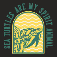 Sea Turtles Are My Spirit Animal 2sea Turtle Ladies Fitted T-shirt | Artistshot