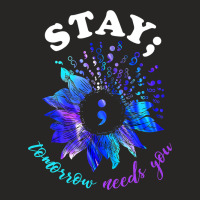 Stay Tomorrow Needs You Mental Health Matters Ladies Fitted T-shirt | Artistshot