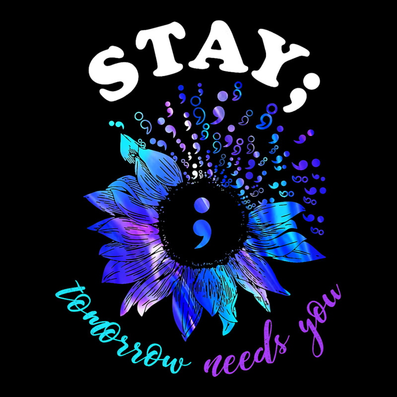 Stay Tomorrow Needs You Mental Health Matters Cropped Hoodie by KIRKBALLARD | Artistshot