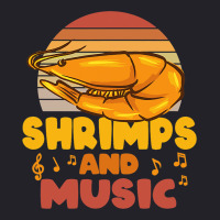 Shrimps And Music Musician Music Notes Prawn Unisex Sherpa-lined Denim Jacket | Artistshot