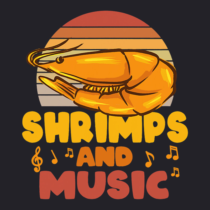 Shrimps And Music Musician Music Notes Prawn Unisex Sherpa-Lined Denim Jacket by TODDJARVIS | Artistshot