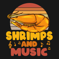 Shrimps And Music Musician Music Notes Prawn Flannel Shirt | Artistshot