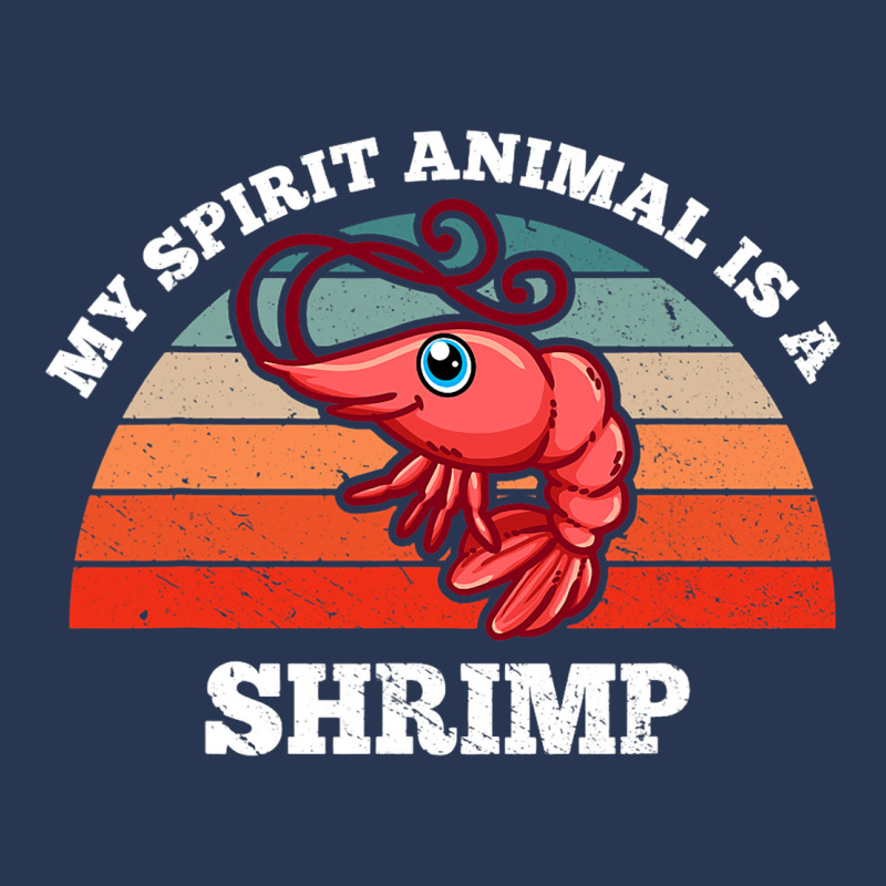 Retro Vintage My Spirit Animal Is A Shrimp Men Denim Jacket | Artistshot