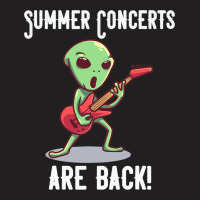 Summer Concerts Are Back Funny Alien Guitar Music T-shirt | Artistshot