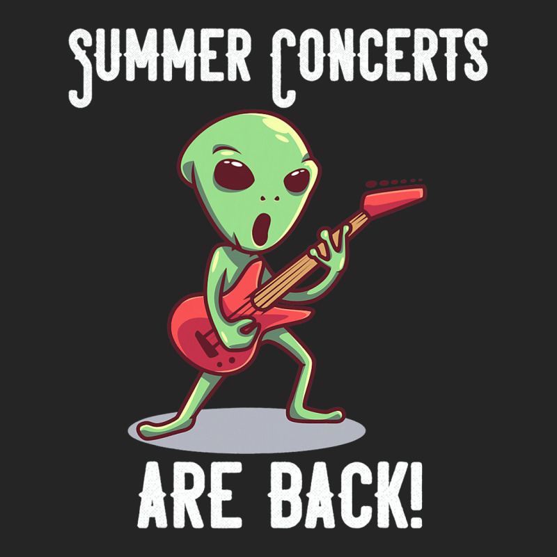 Summer Concerts Are Back Funny Alien Guitar Music Unisex Hoodie | Artistshot