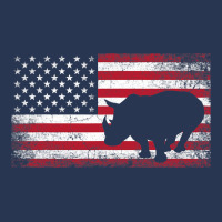 Rhino Rhinoceros 4th Of July American Flag Usa Pat Men Denim Jacket | Artistshot