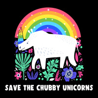 Save The Chubby Unicorns White Rhino Rainbow Flora Zipper Hoodie | Artistshot